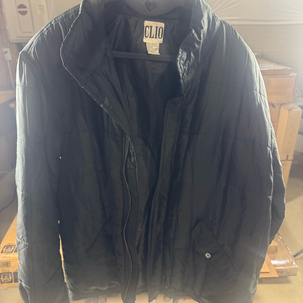 Clio Black Women's Quilted Puffer Jacket